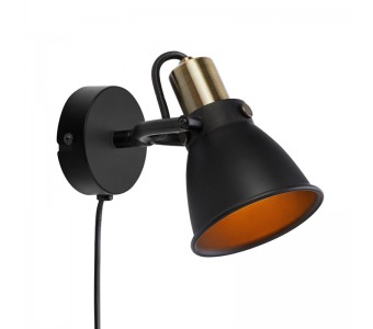 Sieninis šviestuvas ALTON 1 BLACK